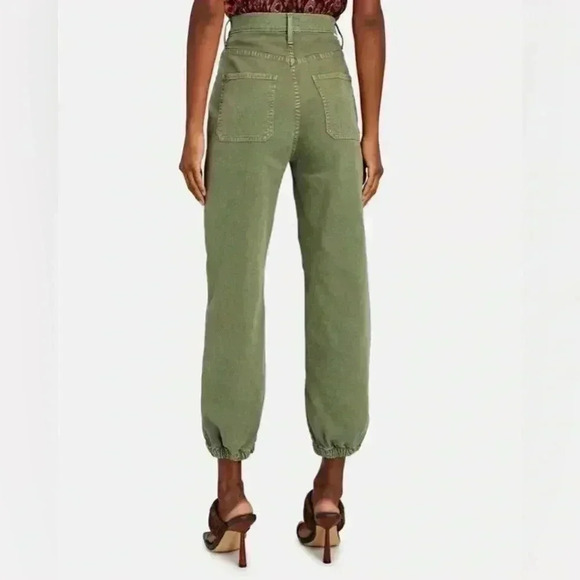 MOTHER The Wrapper Patch Springy Ankle Jeans, Green, size 32 - Picture 4 of 9